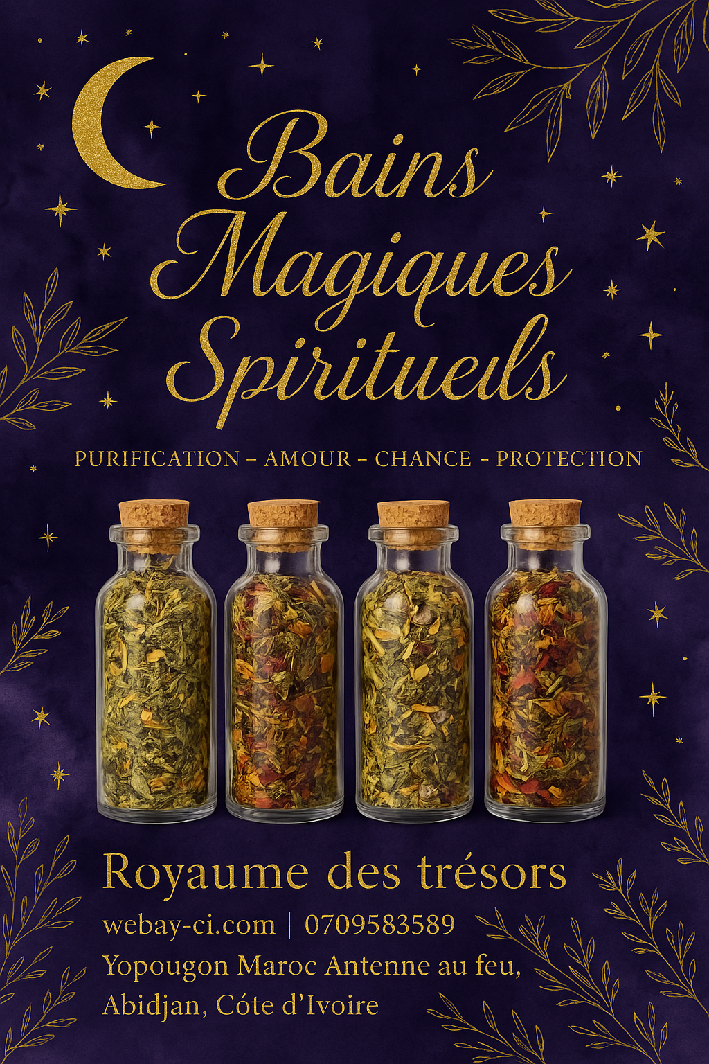 Flyer de bain amour purification