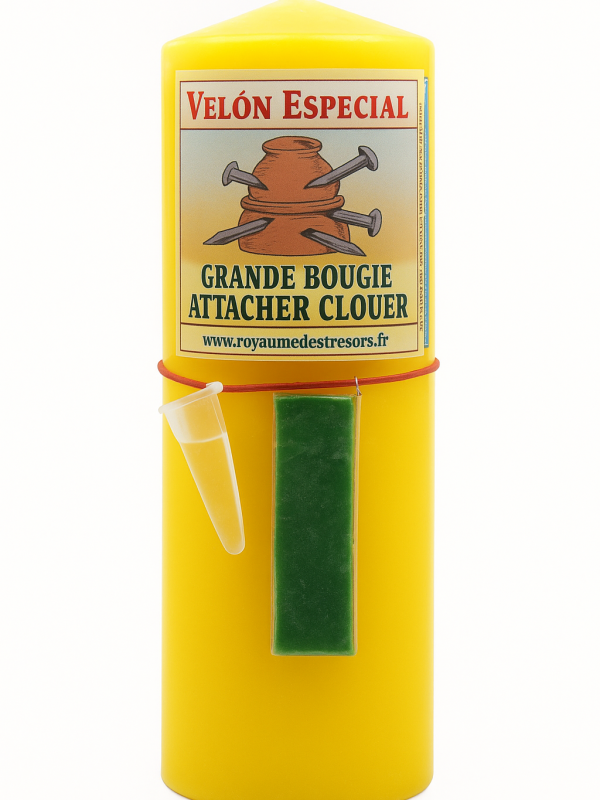 Bougie attacher clouer