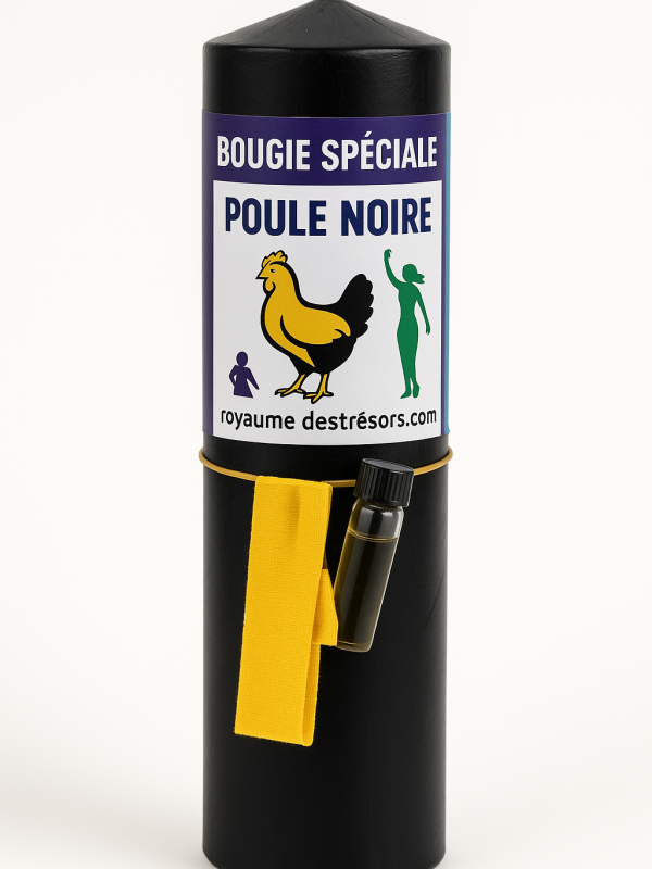 Bougie poule noire