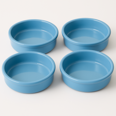 Lot de 4 ramequi bleu 1